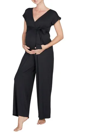 Cache Coeur Origin pregnancy and nursing jumpsuit in Black at Nordstrom, Size Xx-Large