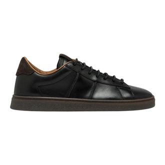 Buttero Schoenen, Heren, Zwart, 45 EU, Leer, Burro Sneakers