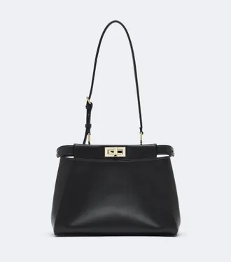 Fendi Shopper Peekaboo Small in pelle