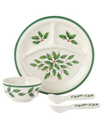 Lenox Holiday Childrens 4pc Dinner Set