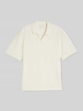 Tom Tailor Denim Regular Fit Poloshirt aus reiner Baumwolle in Weiss, Gr&ouml;&szlig;e XXL
