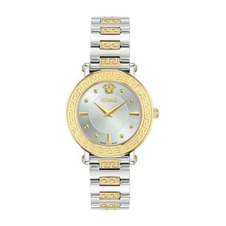 Versace Greca Sphere Horloge - Dames - Accessoires - Geel - Maat: ONE Size