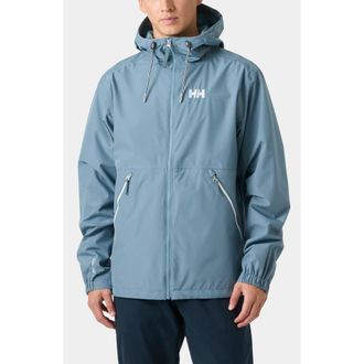 Helly Hansen Sandoy Waterproof Rain Jacket in Washed Navy at Nordstrom, Size Xx-Large