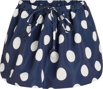 Patou Puffy Faille Mini Skirt