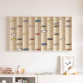 vidaXL vidaXL Vetrina a muro Beige 98 x 4,5 x 55 cm Legno multistrato