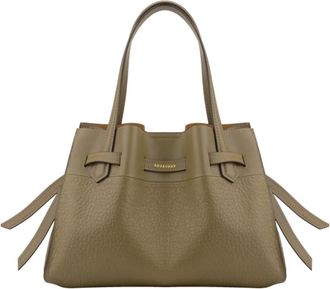 Pourchet Blossom - Dames - Handtassen - Groen - ONE Size - Leer - Tassen