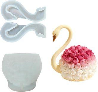 OEM Molde Para Pasteles Con Forma Art&iacute;stica De P&aacute;jaro Y Flor