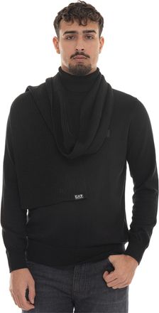 Emporio Armani Sciarpa Nero EA7 Uomo