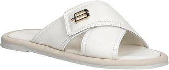Baldinini Ppy 2-Kld 186_01X Slider - Dames - Sandalen - Wit - 37 EU - Leer - Schoenen