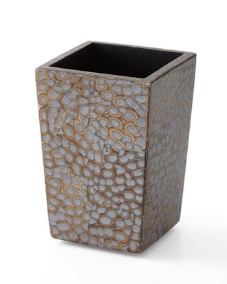 Pigeon and Poodle Callas Silver Brush Holder