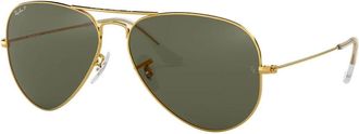 Ray-Ban Klassieke Aviator Gepolariseerde Zonnebril - unisex - Zonnebrillen - Geel - 58 MM - Accessoires