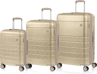 Champs Luggage Linen II / 3-Piece Luggage Set / Ivory