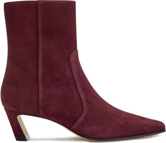 Stuart Weitzman 50mm Stassi suede boots - women - Leather/Suede/Leather - 39,5 - Red