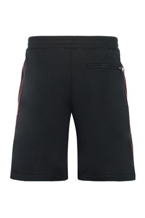 Alexander McQueen Alexander Mcqueen Mens Black Cotton Bermuda Shorts - Size Small