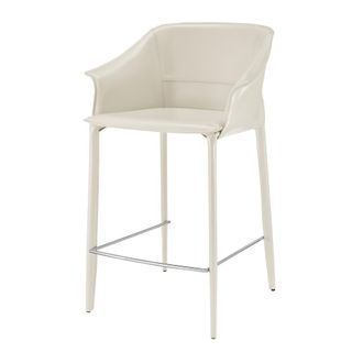 New Pacific Direct Callie Recycled Leather Counter Stool