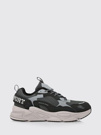 Plein Sport Track-King Leather And Mesh Sneakers