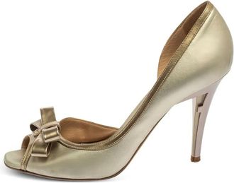 Fendi Pumps con fiocco - Effetto metallizzato