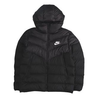 Nike Nsw Windrunner Down Fill Stay Warm Solid Color hooded down Jacket Black 928834-010