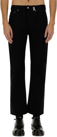 Alexander McQueen Alexander Mcqueen Mens Straight Leg Denim Jeans - Black Cotton - Size EU 50 (Mens)