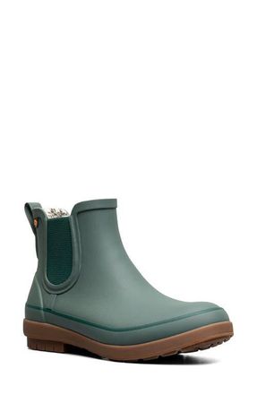 Bogs Amanda II Waterproof Insulated Chelsea Rain Boot in Dark Spruce at Nordstrom, Size 10