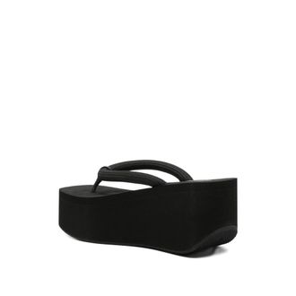 Alexander Wang Platform Thong Sandals - Black