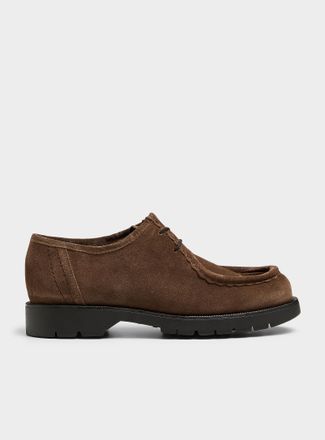 Kleman Mens Padror VV chocolate suede derby shoes Men