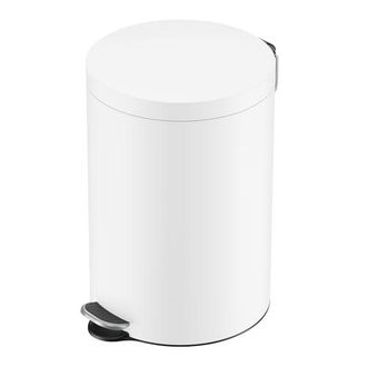 Hailo Selekta By Cubo De Basura Con Pedal Redondo Con Tapa De Cierre Suave, Capacidad De 20 L, Cubo Interior Extra&iacute;ble, Chapa De Acero, Para Ba&ntilde;o Y Cocina, 