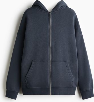 H&M Oversized Hoodiejacke - Blue