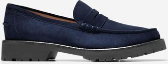 Cole Haan Womens Treena Lug Loafers - Blue Size 5.5