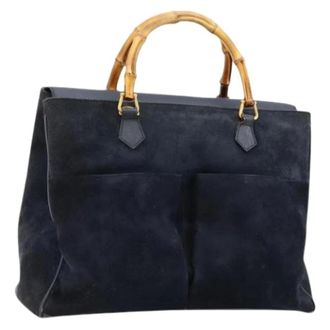 Gucci Pre-owned Vintage Tote Bag - Dames - Vintage Handtas - Blauw - ONE Size - Vintage