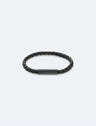 Calvin Klein Mens Braided Bracelet - Black - OS