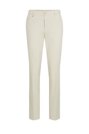 HUGO BOSS Mens c-genius-w-2337 Cotton Trousers Open White - Size 38W/32L