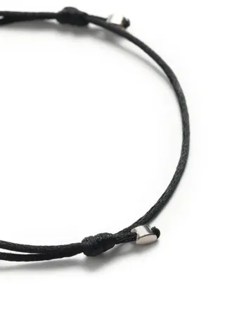 Valentino Garavani VLogo Signature cotton bracelet - men - Palladium-Plated Metal/Cotton - One Size - Black