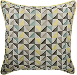 OEM Funda De Almohada De Seda Jacquard Amarilla De 50 X 50 Cm Con Cremallera, Funda De Coj&iacute;n Moderna Para Sof&aacute; Con Estampado Geom&eacute;trico Y Efecto Ondulado
