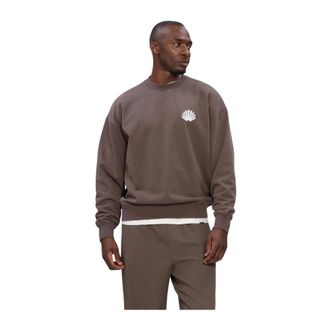New Amsterdam Surf Association Logo Crewneck - Heren - Sweatshirts & Hoodies - Bruin - Maat: S Katoen