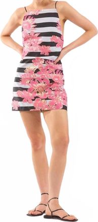 Le Superbe La Piscine Dress In Stripe Floral