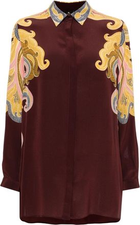 Etro paisley shirt - women - Silk - 42 - Red