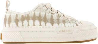 Amiri Schoenen, Dames, Beige, 37 EU, Katoen, Tie Dye Court Low Sneakers