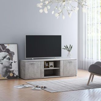 vidaXL Vidaxl - Mueble De Tv Madera Contrachapada Gris Hormig&oacute;n 120x34x37 Cm