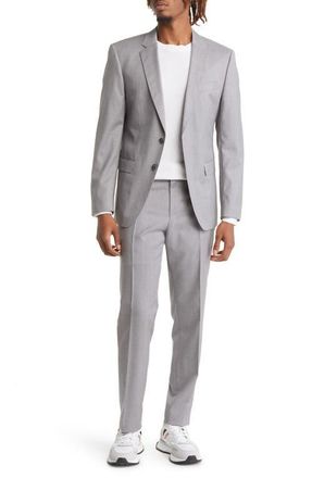 BOSS Huge Solid Wool Suit in Med Gy at Nordstrom, Size 38 Regular