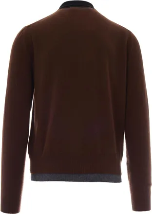 Marni Mens Polo Shirt Sadelle Brown Cashmere T-shirts And Polos