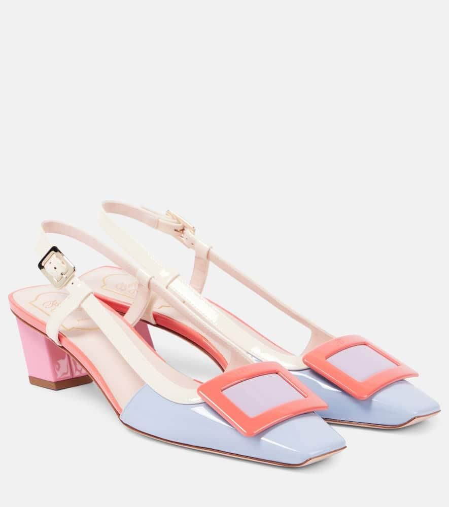 “Roger Vivier” in the city patent leather sandals نيت-أ-بورتر | ROGER VIVIER | Viv' In The City patent leather