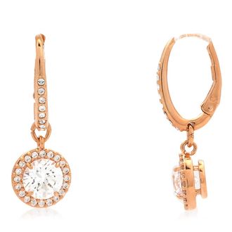 Swarovski Ladies Constella Round Cut Crystal Drop Earrings