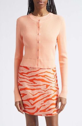 Toccin Zoe Crop Cardigan in Sherbert at Nordstrom, Size Large