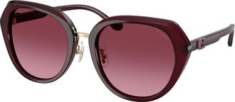 Coach HC8436 CBY93 59158H Womens Sunglasses Red Size 55