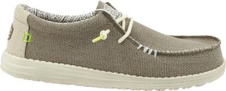 Hey Dude Wally Braided - Heren - Veterschoenen - Beige - 45 EU - Schoenen