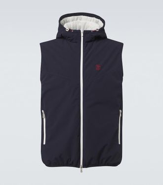 Brunello Cucinelli Logo padded technical vest