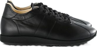 The Row leather lace-up sneakers - Nero