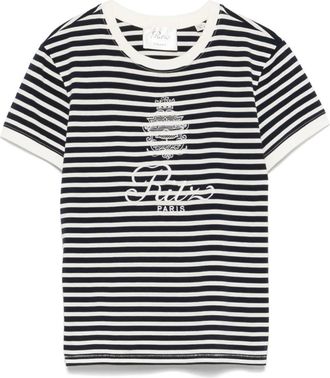 Frame Denim T-shirt con ricamo - Blu