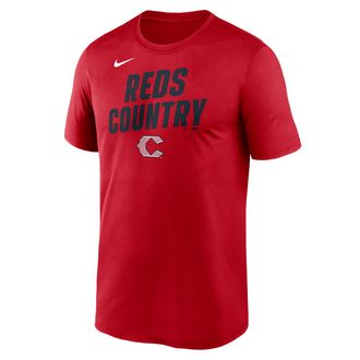 Nike Cincinnati Reds City Connect Team Phrase Script Nike Mens Dri-FIT MLB T-Shirt in Red | NKGK62QRED-TG9